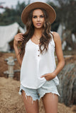 Textured Cotton Tank Top