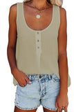 Textured Cotton Tank Top