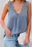 Eyelash V Neck Cami Tank Top