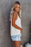 Textured Cotton Tank Top