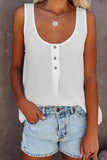 Textured Cotton Tank Top